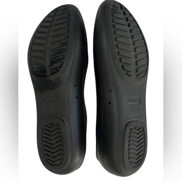 CROCS Flat Black Kadee Ballet Shoe Womens Size 8 Simple Lightweight Basic Casual - Picture 6 of 6